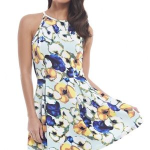 LAST ONE Watercolor floral print dress